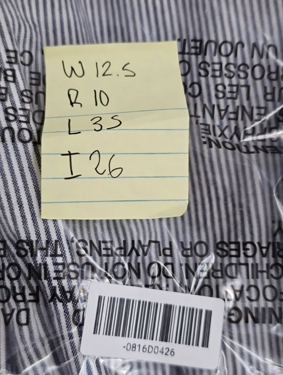 Brandy Melville Tilden Navy White Striped High Waisted Pants, OS - Picture 10 of 10